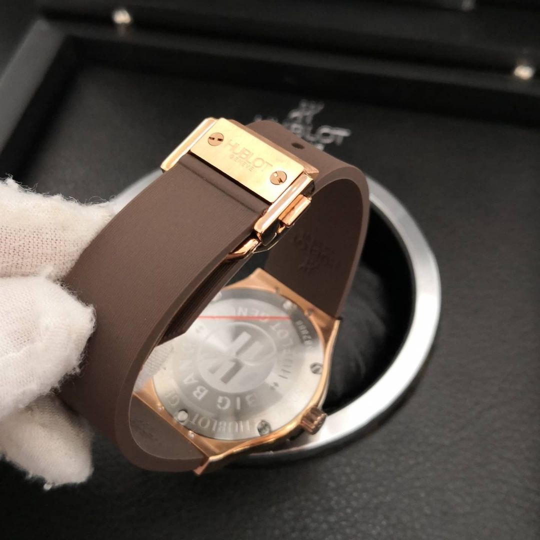 Relógio Hublot - Big Bang Marrom Cravejado - Imagem 4