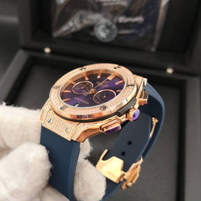 Relógio Hublot - Big Bang Azul Cravejado - Imagem 2