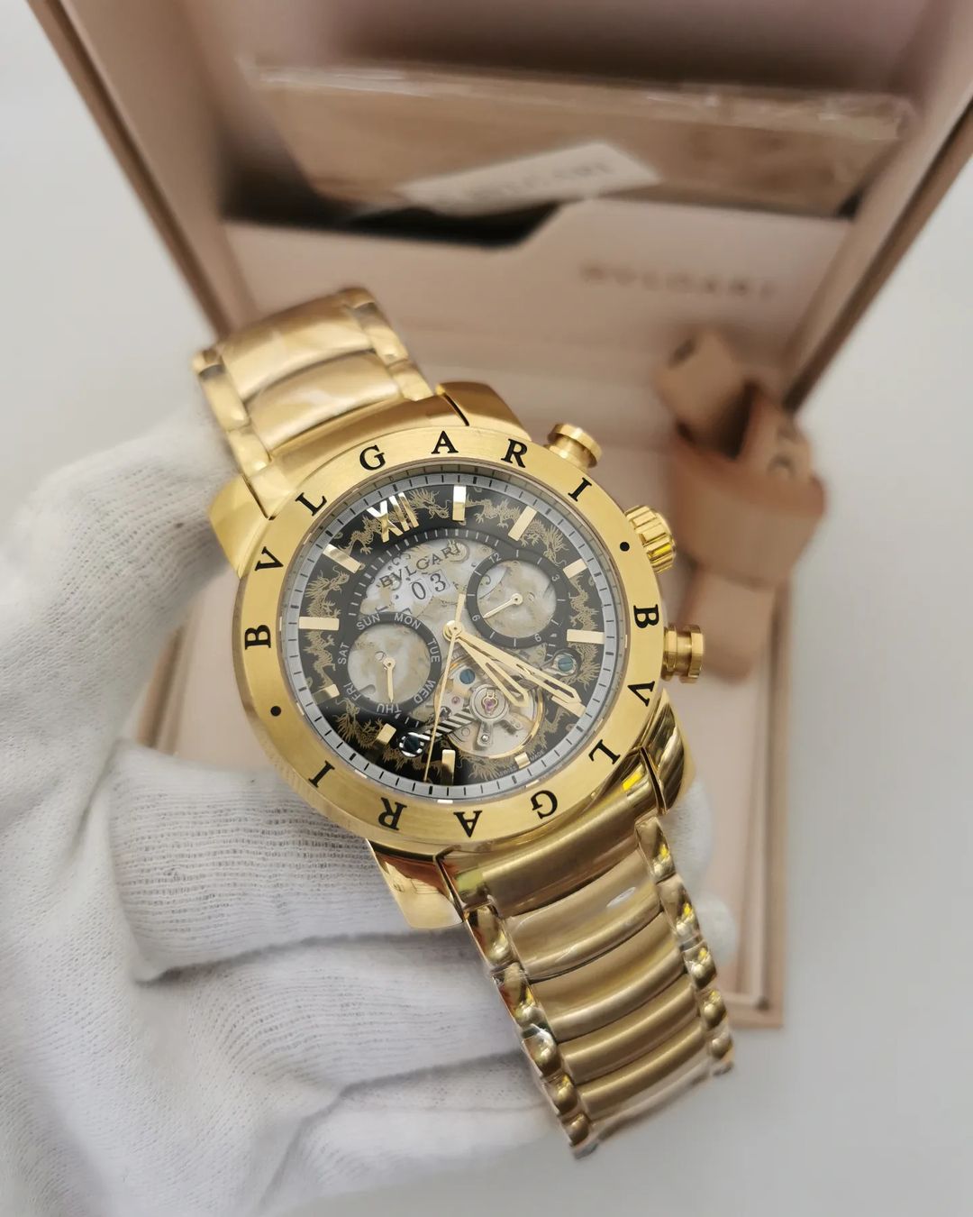 Relógio Bvlgari Yakuza Gold - Imagem 2