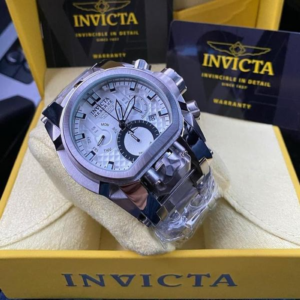 Relogio Reserve Bolt Zeus Magnum prata / branco